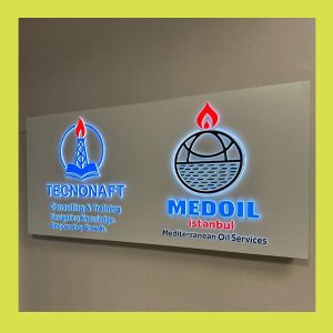 banko arka ışıklı tabela 