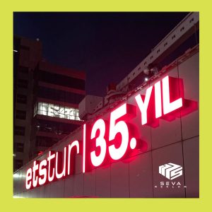 çatı plexi harf tabela 