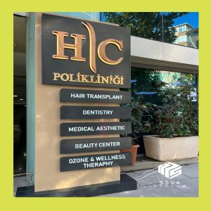 klinik-tabelası-totem-tabela